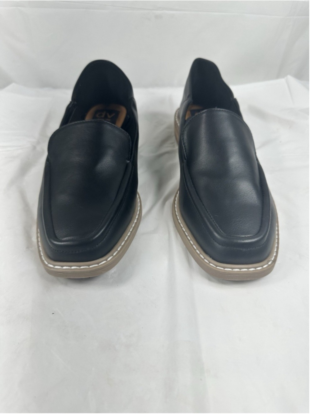DV by Dolce Vita Women's Flirty Stacked Heel Loafer Black Size 8.5 New